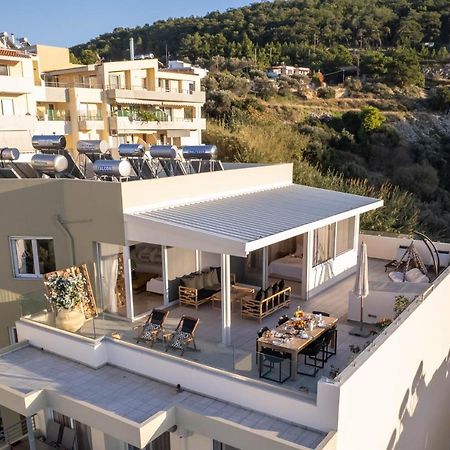 Helen Luxury Holiday House With Sea View Rethymno Esterno foto