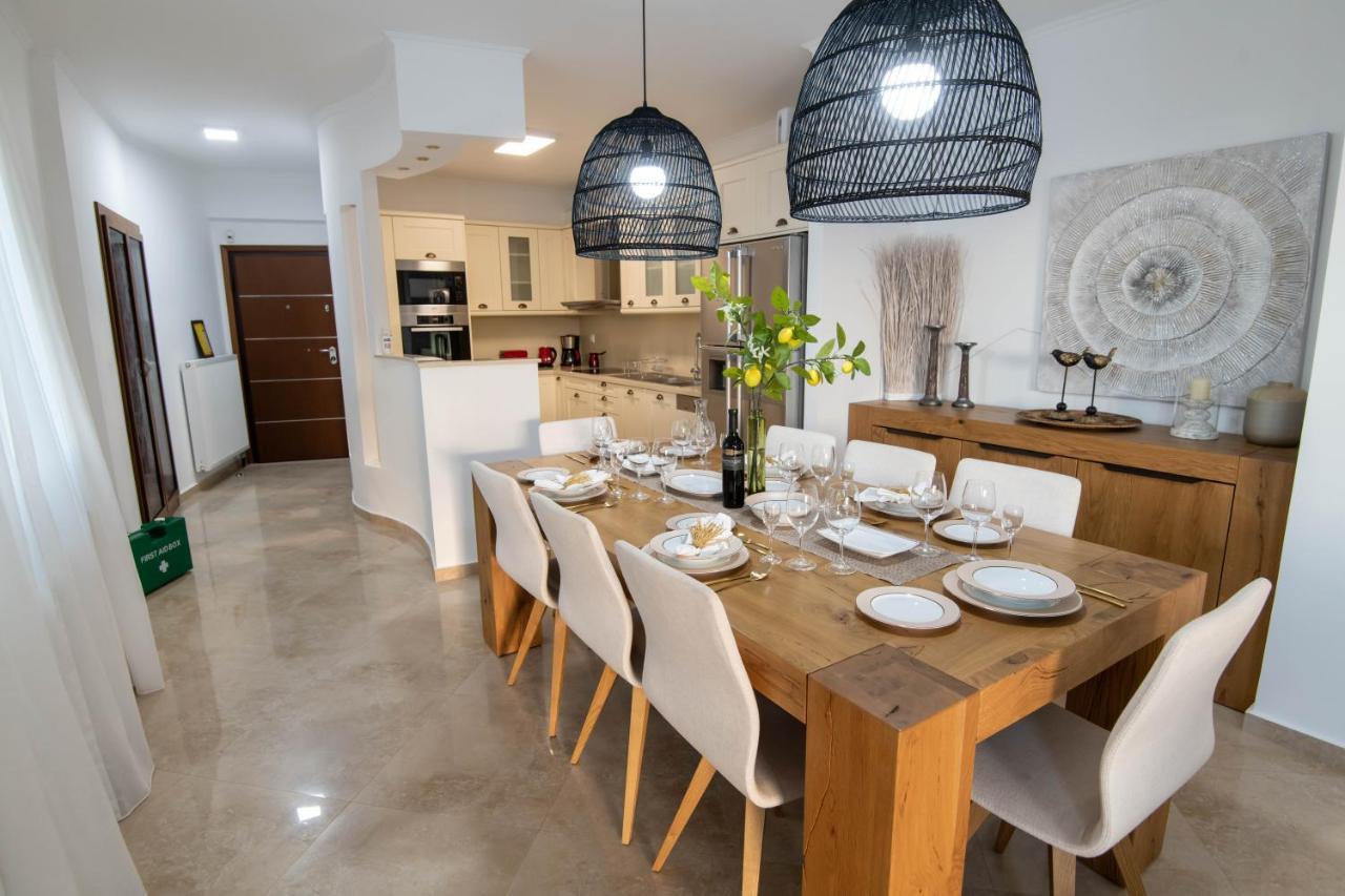 Helen Luxury Holiday House With Sea View Rethymno Esterno foto