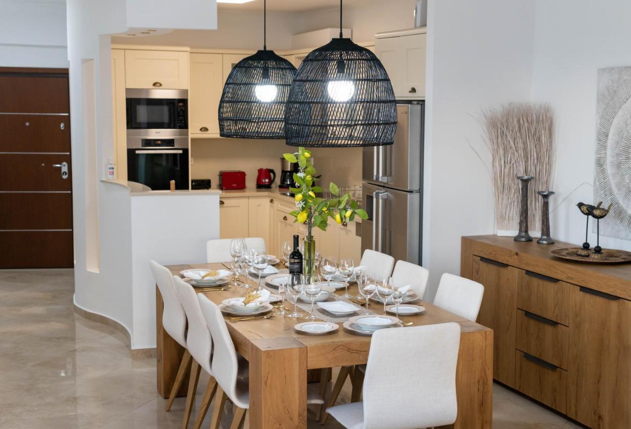 Helen Luxury Holiday House With Sea View Rethymno Esterno foto
